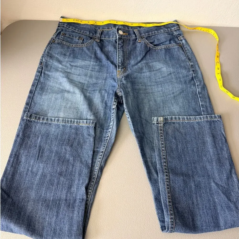 Levi’s 505 Low Rise Straight Leg Jeans Vintage Wash Size 12